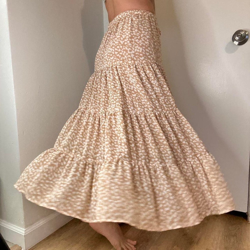 Aerie Cheetah Print Maxi Skirt